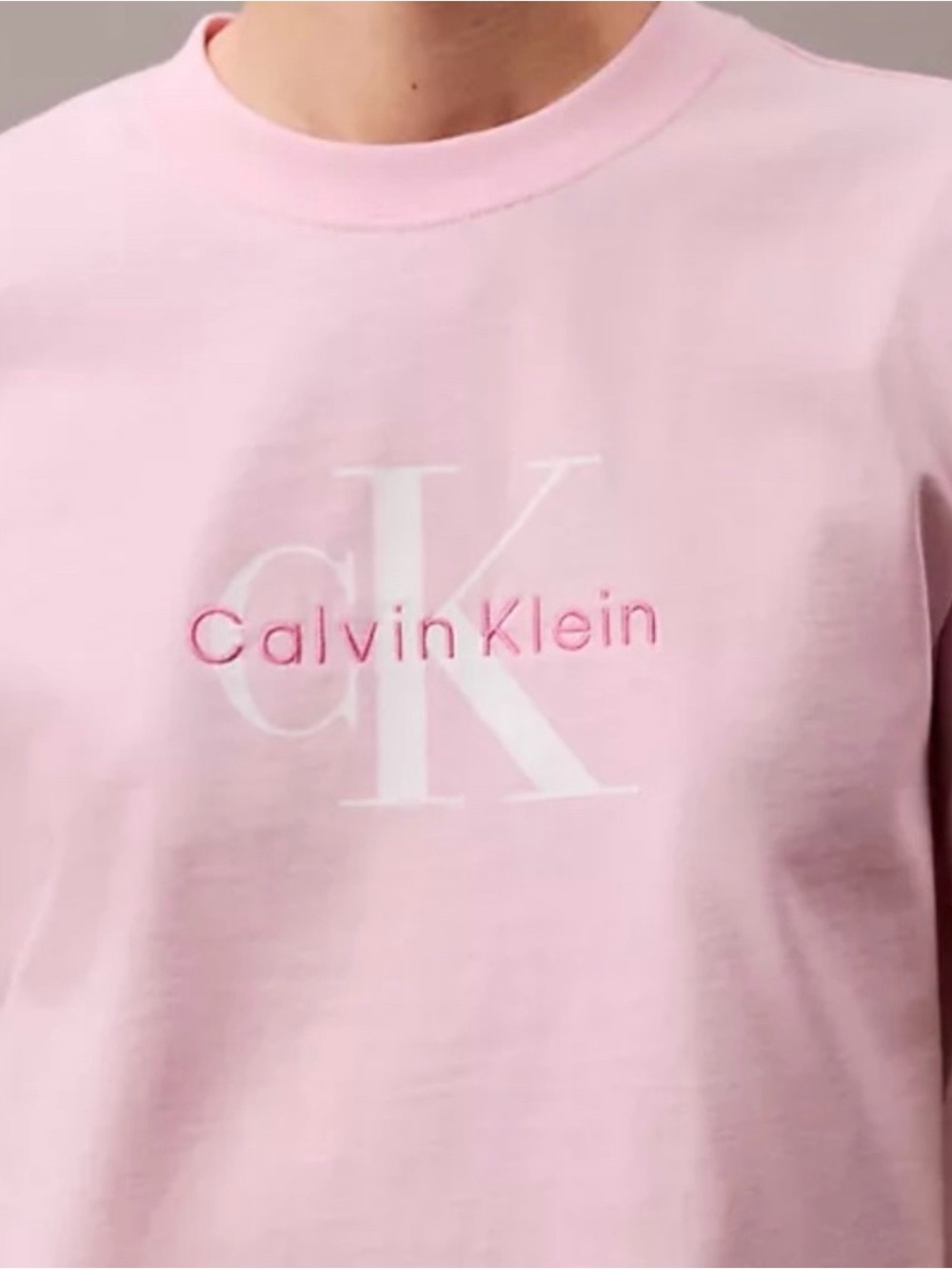 Calvin Klein  Light Pink Logo Tee